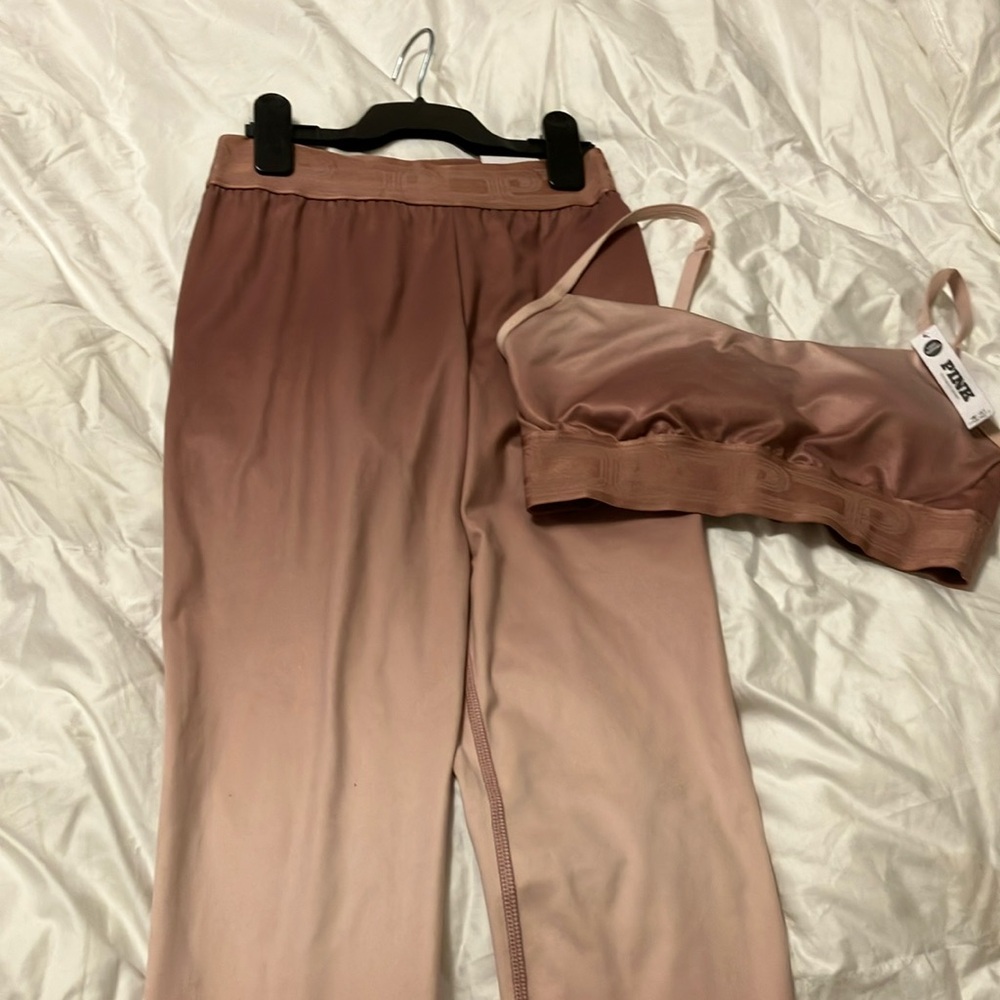 - Love pink 2 piece set tights and bra size small